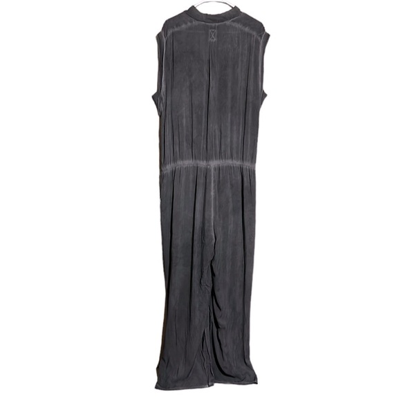 Soft Surroundings Camilla Wide Leg Jumpsuit Gray Black Cap Sleeve Size  2X NWT - Picture 3 of 12